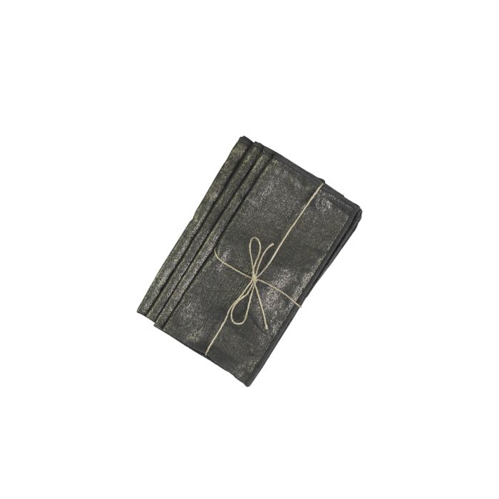 Stofserviet m. guldprint sæt af 4