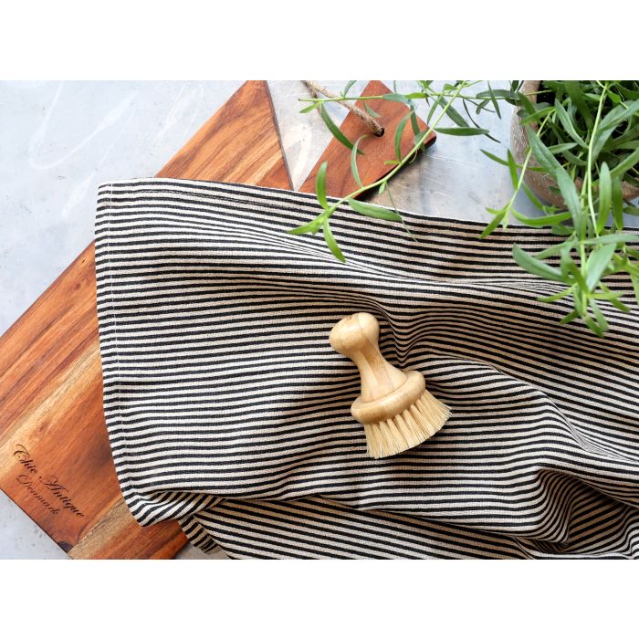 Éternel Tea Towel w. grain sack stripes