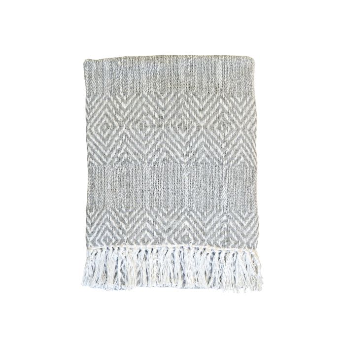 Throw of surplus yarn w. pattern