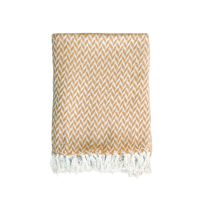 Plaid af overskudsgarn