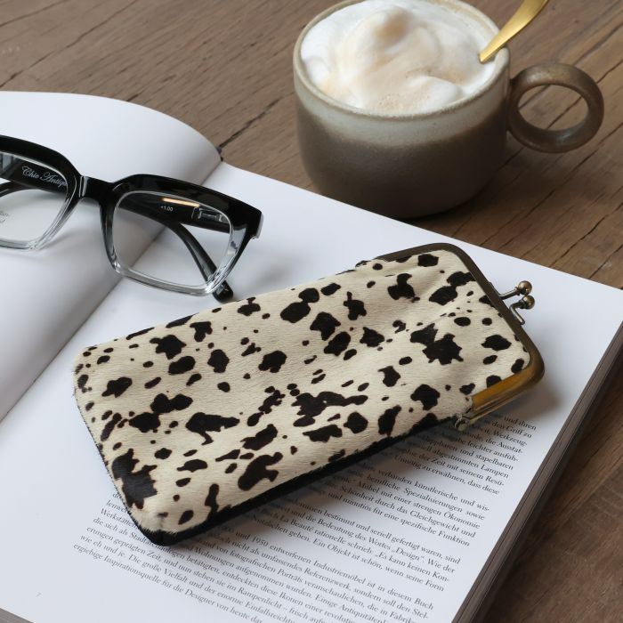 Etui i læder m. koprint