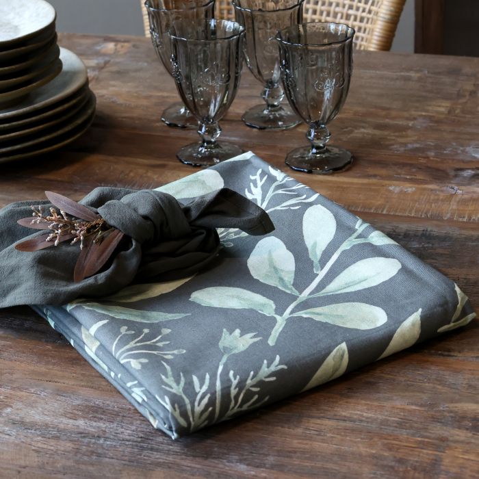 Aix Nappe de Table avec motif feuille
