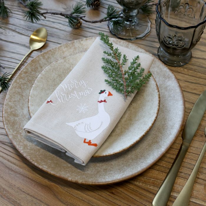 Aix Stoffserviette mit Gans 