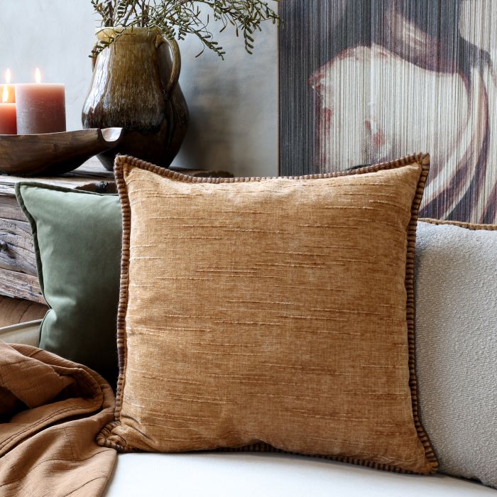 Aix Pillowcase chenille w. beveled edge