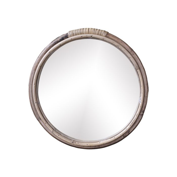 Spejl m. bambus ramme