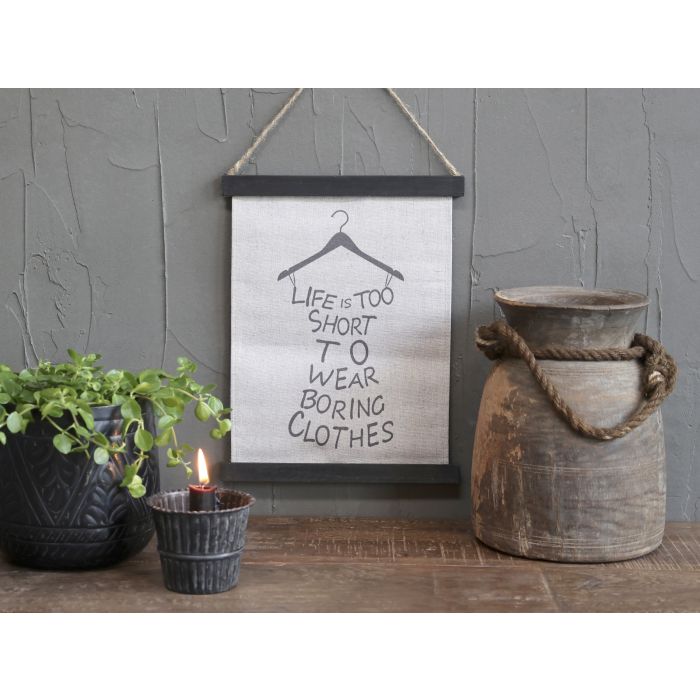 Leinwandbild zum aufhängen m. Text