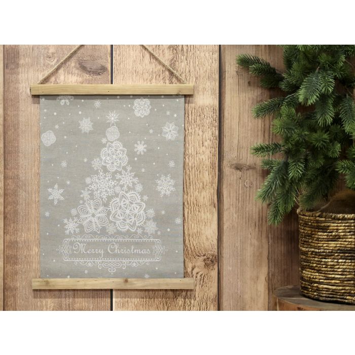 Lærred m. tekst til ophæng