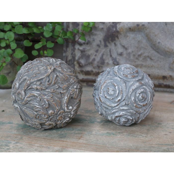 Fransk deko Kugle m. mønster