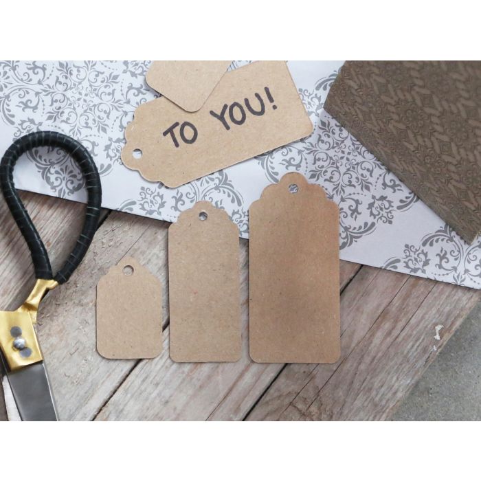 Manillamærke m. bølget top 1000 stk.