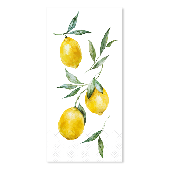 Napkin w. lemon motif