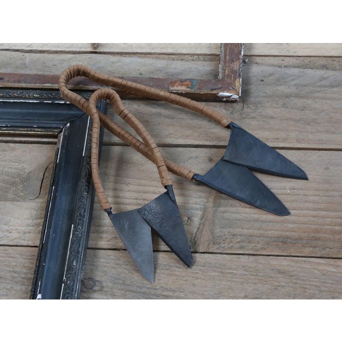 Scissors w. cognac leather