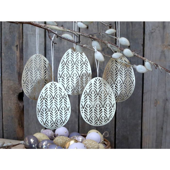 Scherenschnitt Ei m. Muster Set/5