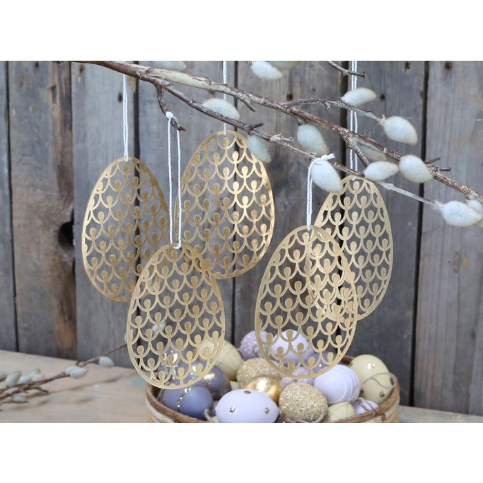 Scherenschnitt Ei mit Muster Set/5