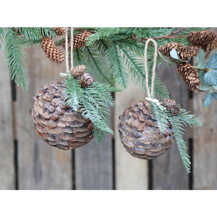 Fleur Tannenzapfen m. glitzer