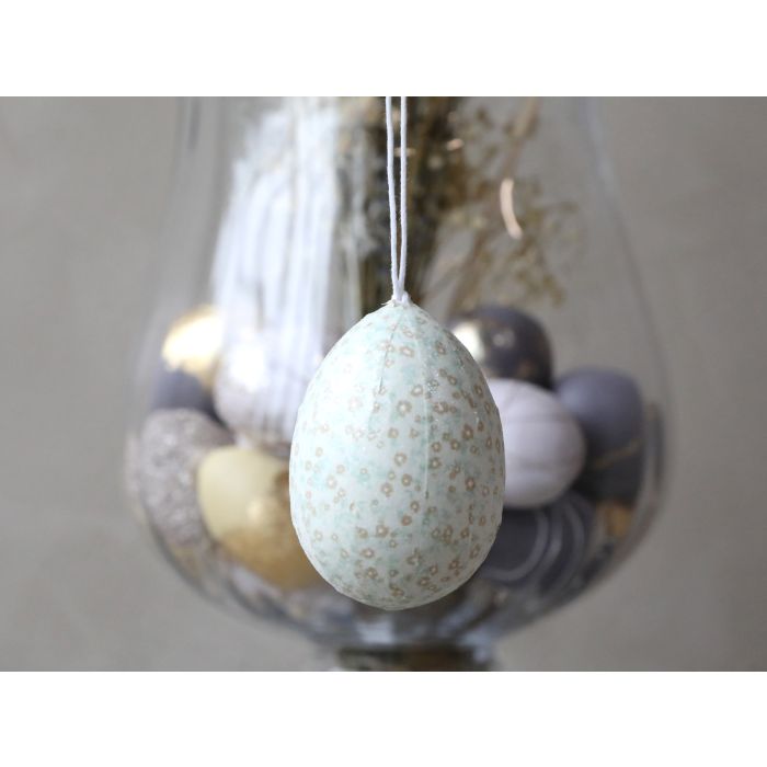 Æg m. blomsterprint