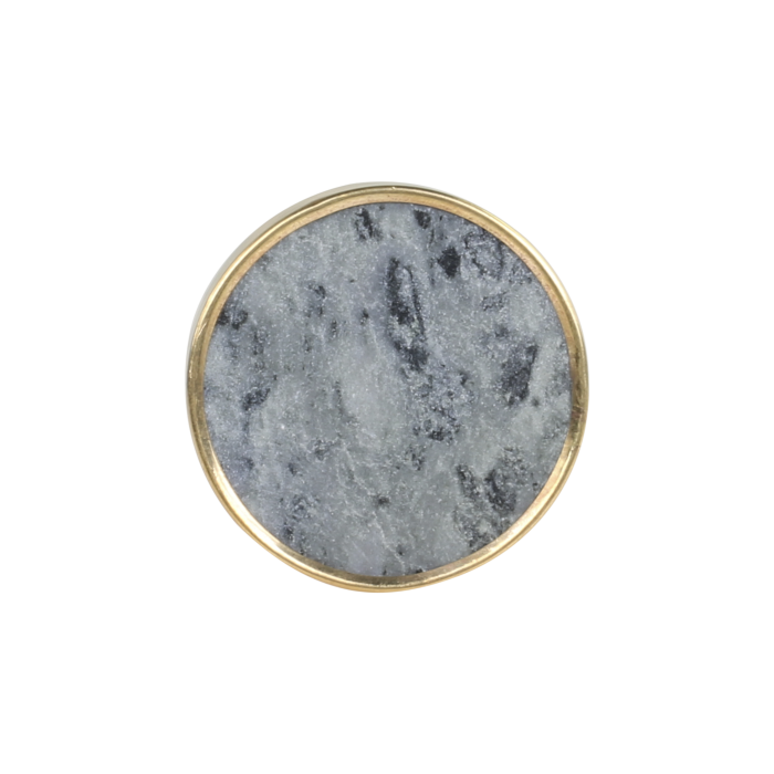 Greb af marmor m. messingkant