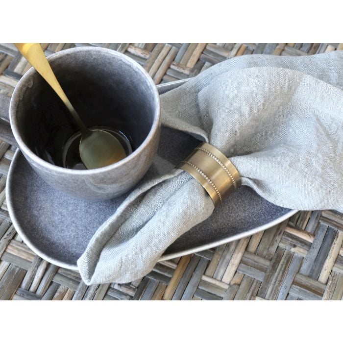 Serviertenring mit Perlenkante