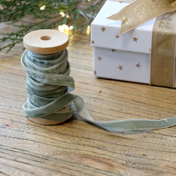 Velvet Ribbon on wooden spool