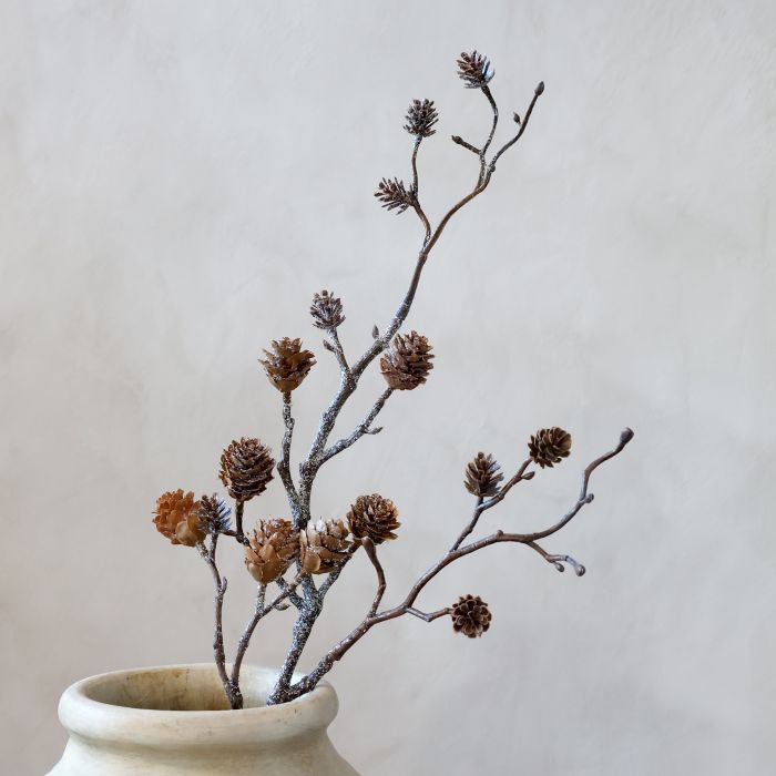 Fleur Gren m. kogler og glimmer