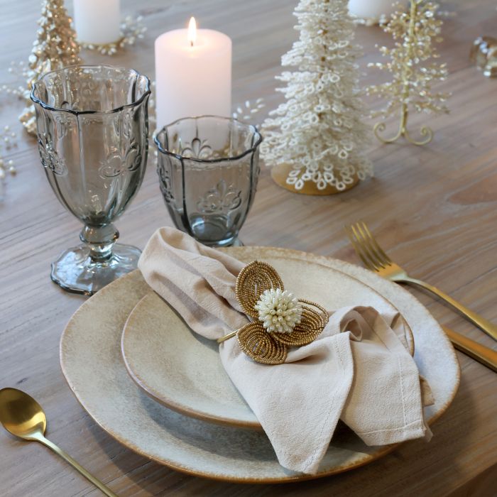 Anneau de serviette avec perles