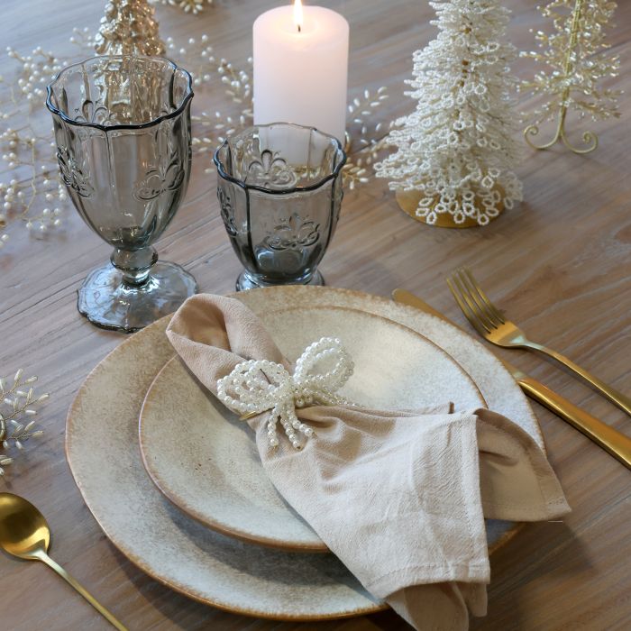 Anneau de serviette avec perles