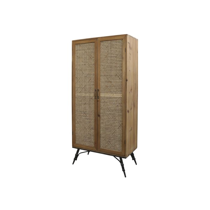 Skab m. 2 låger i fransk flet