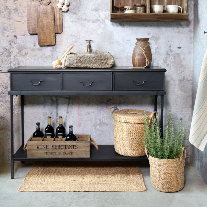 Konsolbord m. 3 skuffer