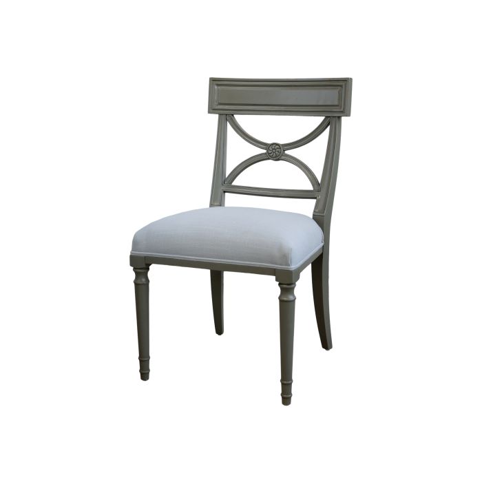 Stol m. sæde i hørstof