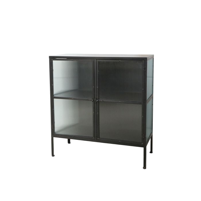 Display Cabinet w. fluted glass doors