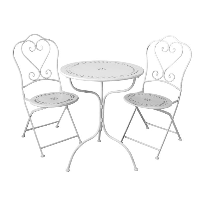 Table Bistro set a. 2 chaises et 1 table