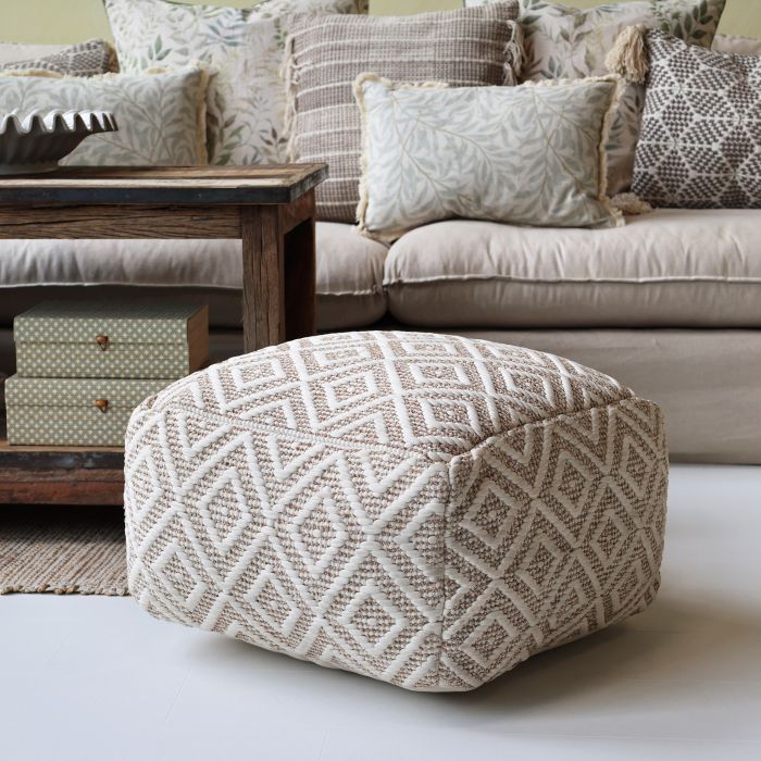 Loungepuf m. mønster