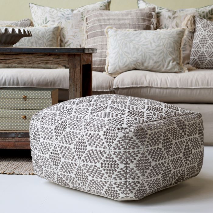 Loungepuf m. mønster