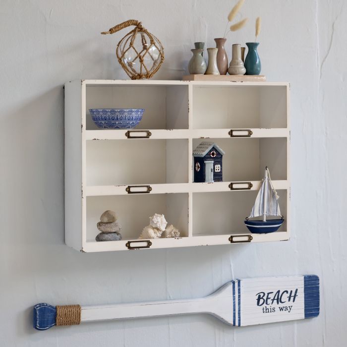 Sorteringsreol m. 6 rum