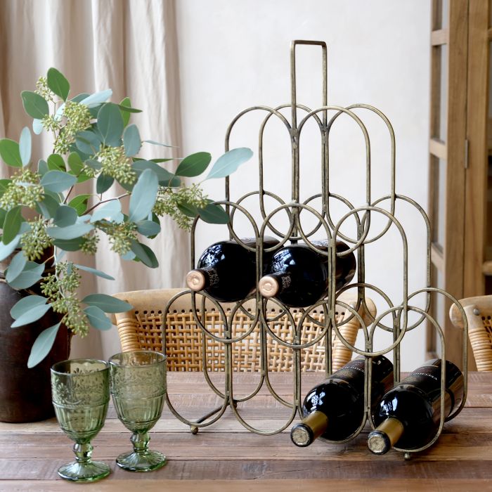 Wine rack for 9 bottles