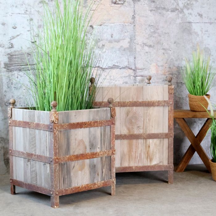Old French Plant Box set of 2