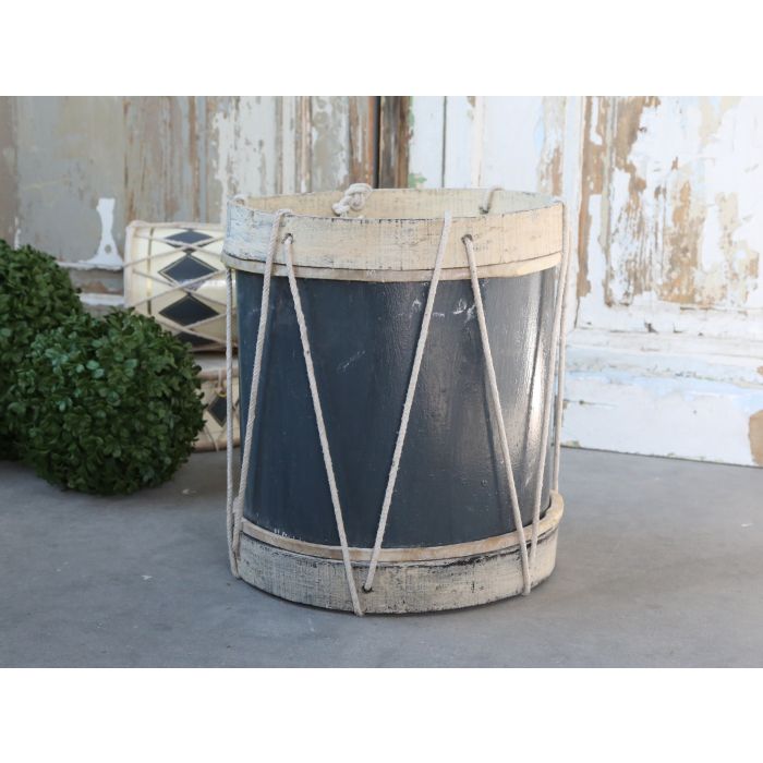 Vintage Tromme m. læder håndlavet