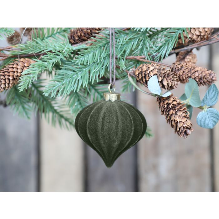 Weihnachtskugel velour