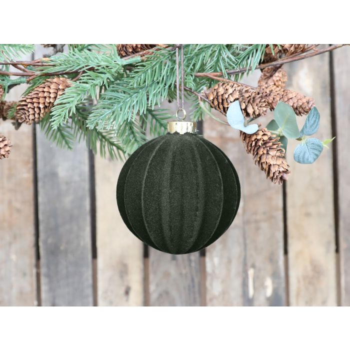 Weihnachtskugel velour