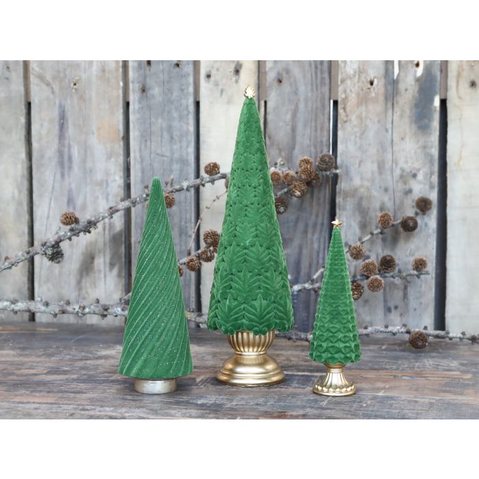 Juletræ på fod velour