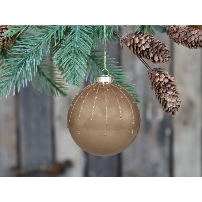 Julekugle m. glasur