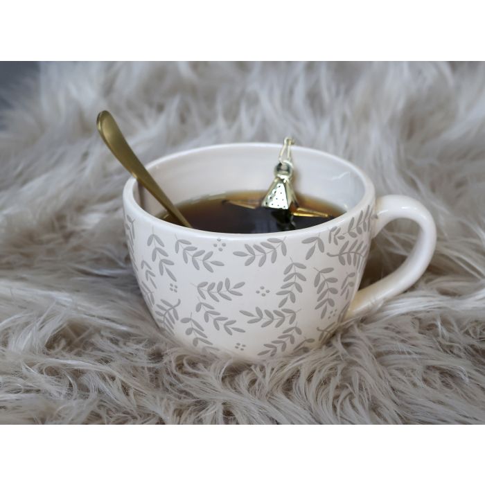 Krus m. hank og blad dekor