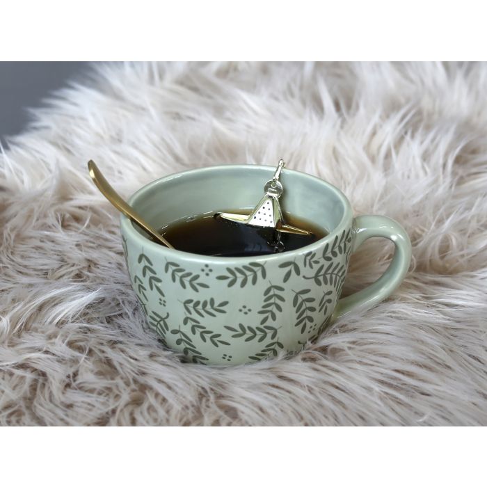 Krus m. hank og blad dekor