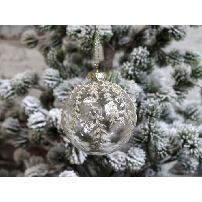 Julekugle m. glimmer