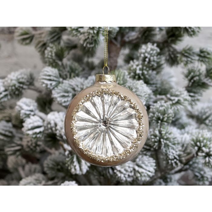 Julekugle m. glimmer