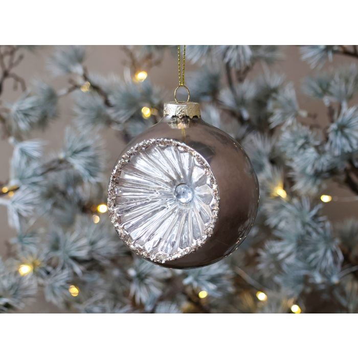 Julekugle m. glimmer