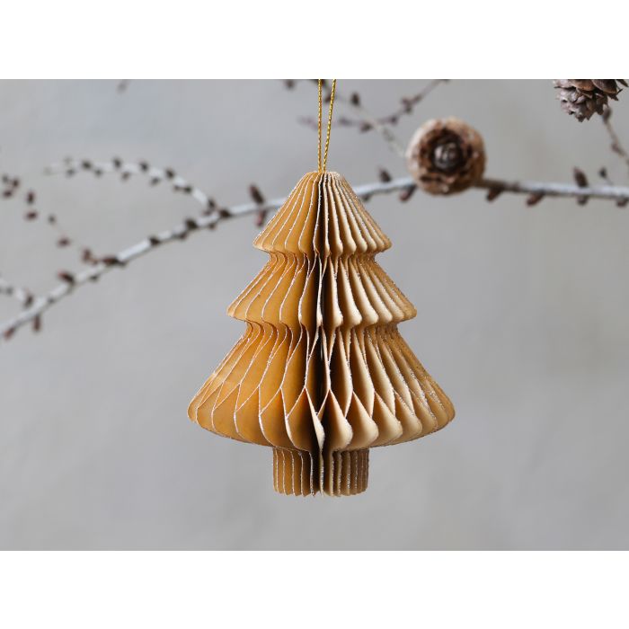 Juletræ i papir til ophæng