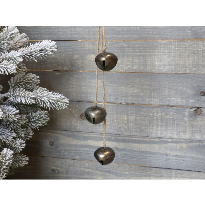 Klokker m. ophæng af jutesnor