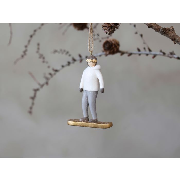 Dreng på snowboard til ophæng