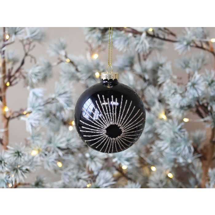 Julekugle m. glimmer