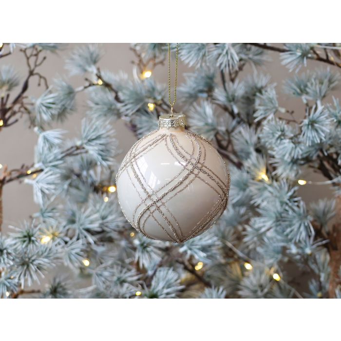 Julekugle m. glimmertern